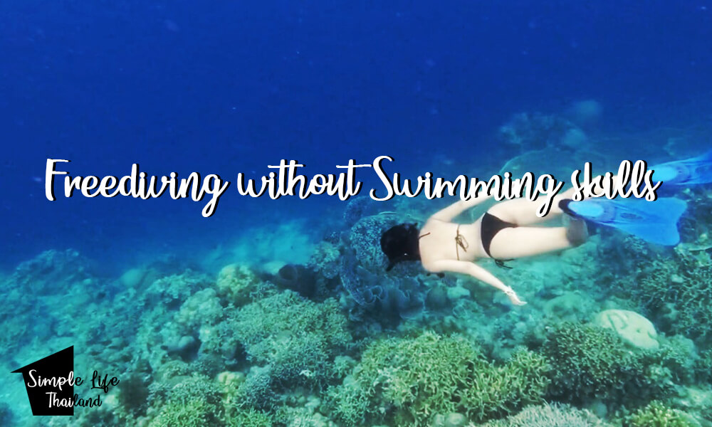 freediving and snorkeling without swimming skills